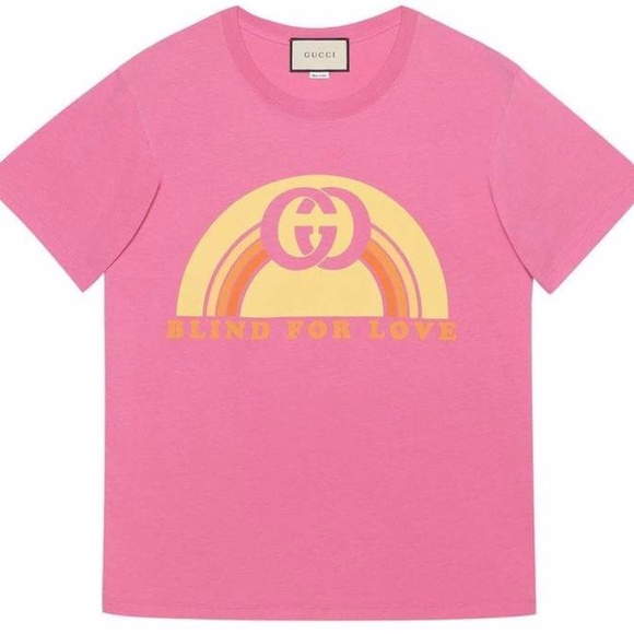 gucci pink tee